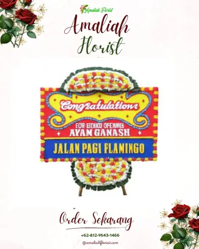 Bunga Papan Congratulation di Bungbulang